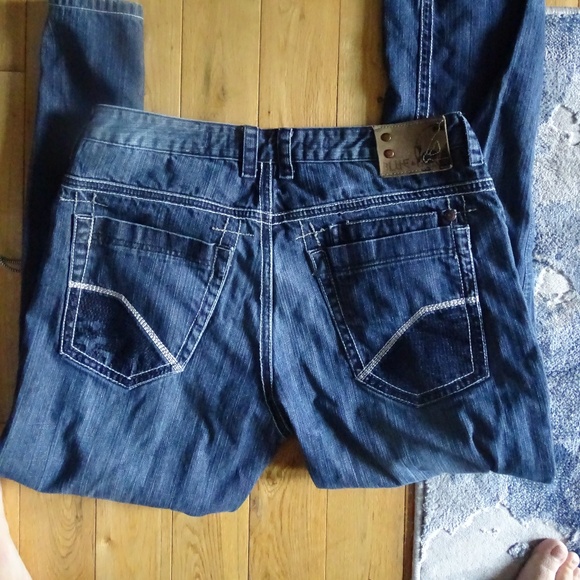 BLUE GURU JEANS  36 X 30 - Picture 3 of 3